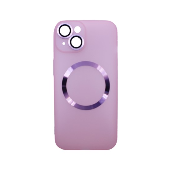 Magnetic Case with Camera Lens for Apple iPhone 14 Pink Magnetic Case with Camera Lens for Apple iPhone 14 Pink
